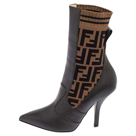 brown leather boots fendi|genuine fendi boots.